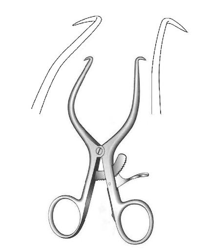 [IU-01511] Separador Gelpi, punta corta - longitud = 20 cm / 8"