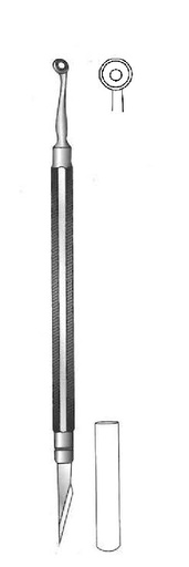 [IU-08877] Extractor para comedón Greg - longitud = 12.7 cm / 5"