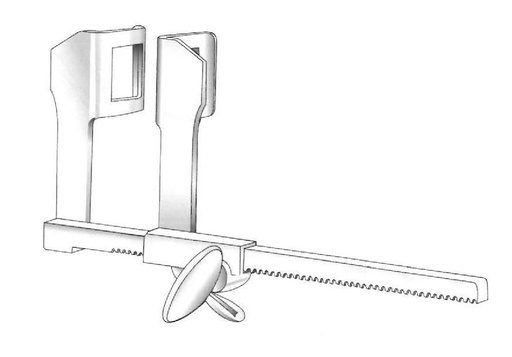 [IU-04125] Haight rib separator, opening = 90 mm - valva = 30 x 30 mm