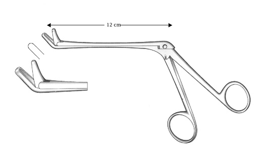 [IU-05199] Hajak nasal cutting clamp, axle length = 12 cm