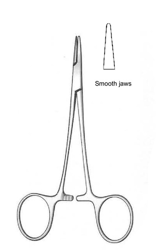 [IU-03416] Porta agujas Halsey - longitud = 11 cm / 4-1/4"