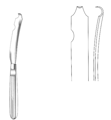 [IU-05241] Hargis branch separator, left - length = 19.5 cm / 7-3 / 4 "