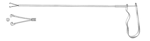 [IU-05833] Intrauterine pessary gight clamp - length = 22 cm / 8-3 / 4 "