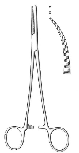 [IU-00718] Heiss artery clamp, curve, teeth = 1: 2
