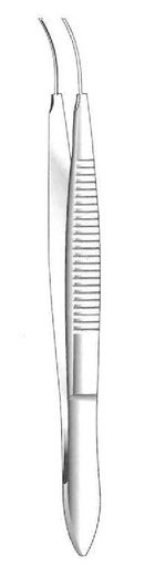 [IU-06415] Hess Iris Forceps, curved - length = 9 cm / 3-1/2"