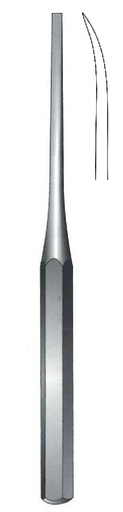 [IU-07320] Hibbs-Hilder bone osteo, curved, wide = 10 mm-length = 24 cm / 9-1 / 2 "