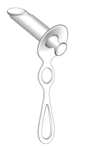 [IU-05757] Hirschmann proctoscope, chrome - diameter = 16 x 65 mm