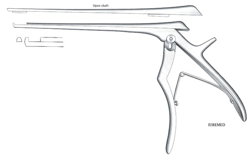 [IU-03593] Intervertebral disc clamp, upstream, wide = 4 mm - Axis length = 18 cm