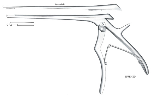 [IU-03603] Intervertebral disc clamp, cut down, width = 1 mm - Axis length = 20 cm