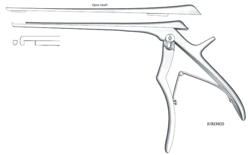 [IU-03609] Intervertebral disc clamp, cut down, width = 3 mm - Axis length = 20 cm