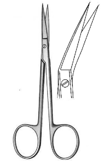 [IU-02758] Iris surgical scissors, angled