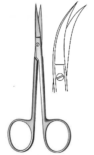 [IU-02997] Iris surgical scissors, round