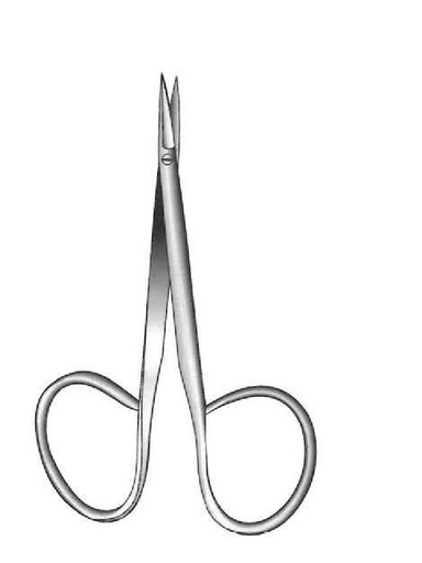 [IU-02903] Ribbon Iris scissors, straight, miniature model