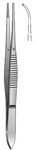 [IU-00518] Pinza Iris, curva, dientes = 1:2