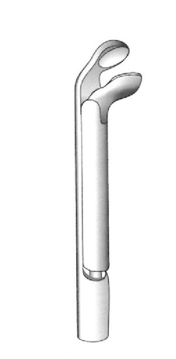 [IU-05489] Jackson laryngeal polyp clamp, angled, diameter = 4 mm