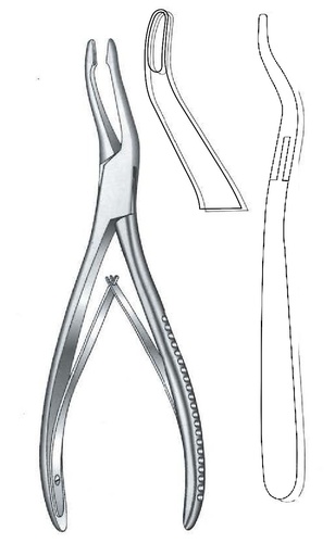 [IU-08079] Gower clamp for Jansen's bone, double curve
