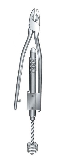 [IU-08250] Pinza para torsión de alambre Jet, TC Gold