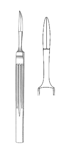 [IU-04713] Joseph nasal scalpel, declared, straight, Figure 1