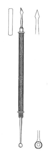 [IU-08863] Katsch comedones extractor - length = 14 cm / 5-1 / 2 "