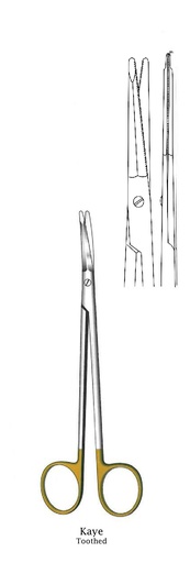 [IU-08523] Kaye, straight facial stretch scissors, GOLD TC - Length = 15 cm / 6 "