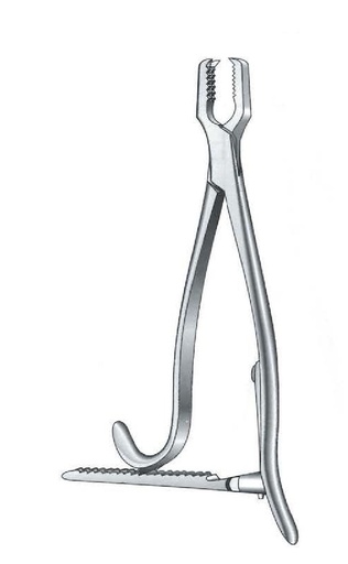 [IU-08004] Kern bone clamping clamp with trinquet - length = 15 cm / 6 "