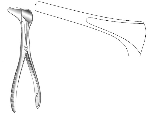 [IU-05117] Killian nasal fabric with side screw, valva = 75 mm