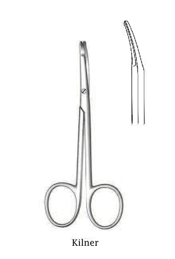 [IU-02732] Killer dissection scissors, curve - length = 13 cm / 5-1 / 4 "