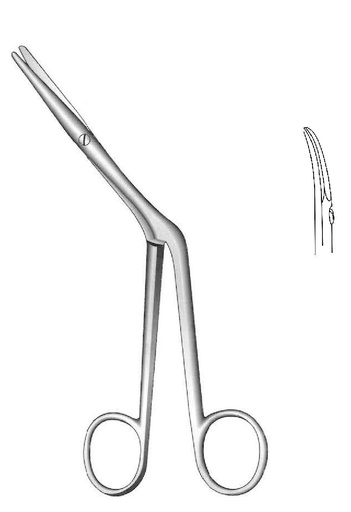 [IU-02895] Knight nasal scissors, left curve
