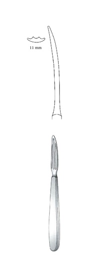 [IU-03355] Kocher guide probe, wide = 11 mm - length = 15 cm / 6 "