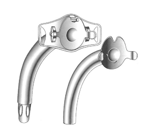 [IU-03813] Krishaber-Luer tracheotomy tube, 10 mm diameter