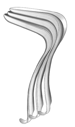 [IU-01623] Espéculo vaginal Kristeller - valva = 110 x 36 mm