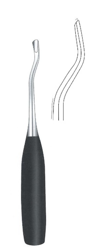 [IU-07844] Bone gouge for sheet, double curve, width = 16 mm