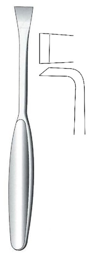 [IU-07912] Langenbeck Periosteal Elevator, angled, width = 12 mm