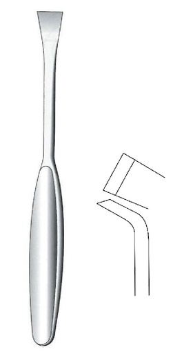 [IU-07911] Langenbeck Periosteal Elevator, curved, width = 12 mm