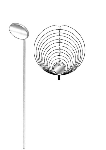 [IU-05432] Espejo laríngeo sin mango, diámetro = 14 mm