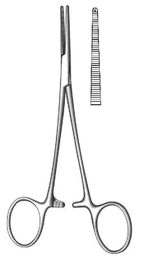 [IU-00640] Pinza para arteria Leriche, recta, dientes = 1:2
