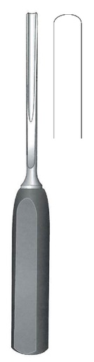 [IU-07829] Lexer bone gouge with ferrozell handle, straight, wide = 10 mm