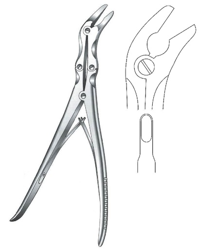 [IU-08118] Pinza gubia para hueso Leksell, punta = 5 x 13 mm