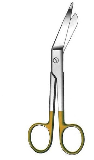 [IU-08497] Tijera para vendaje Lister, TC Gold - longitud = 18 cm / 7"