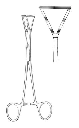 [IU-03851] Pinza para agarre pulmonar Lovelace, recta