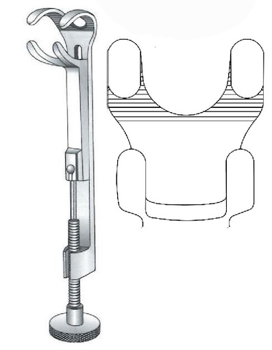 [IU-08048] Pinza de sujeción para huesos Lowman, dientes = 2:2 - longitud = 20 cm / 8"