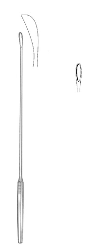 [IU-05906] Cuchara para cálculos biliares Luer-Koerte, ancho = 3.2 mm