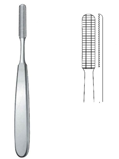 [IU-07016] Lima para huesos Maltz, corte hacia adelante