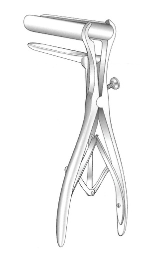 [IU-05817] Espéculo rectal Mathieu, acero inoxidable 19.5 cm / 7¾", longitud de trabajo 90 mm
