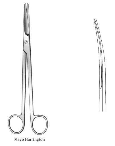 [IU-02971] May -Harrington scissors, curve - length = 30 cm / 12 "