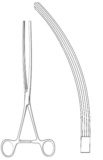 [IU-05635] Pinza intestinal Mayo-Robson, curva