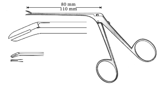 [IU-04487] McGee wire fold clamp, tip = 0.8 x 3.5 mm - length = 110 mm