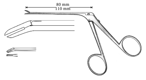[IU-04486] McGee wire fold clamp, tip = 0.8 x 3.5 mm - length = 80 mm