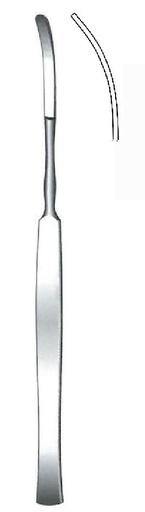 [IU-07948] Bisturí for meniscus, curved to the left