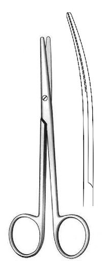 [IU-02466] Tijera Metzenbaum, roma / roma, curva 14.5 cm / 5½"